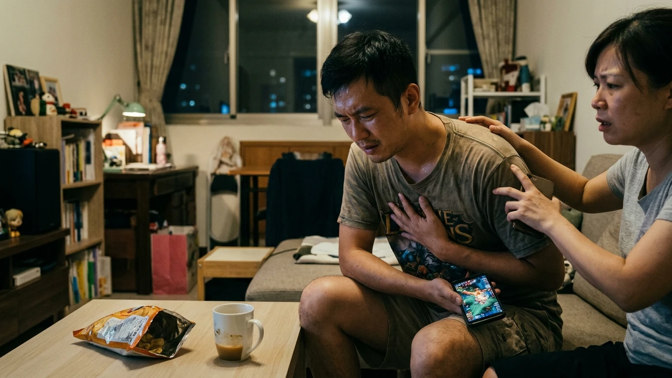 34歲男打手遊爆胸痛　一查3條血管全塞！醫揭致命壞習慣