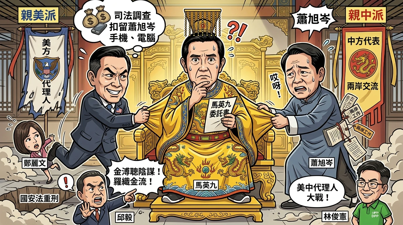 金小刀揮向蕭旭岑！邱毅批佞臣欺昏君　扯出馬辦「親美與和中」路線大戰