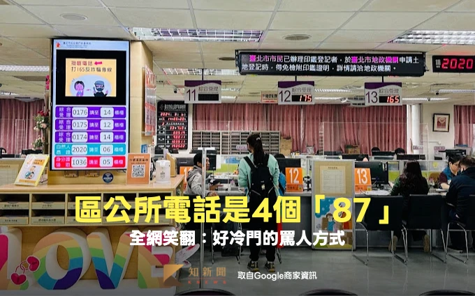 系金誒！區公所電話是4個「87」　全網笑翻：好冷門的罵人方式