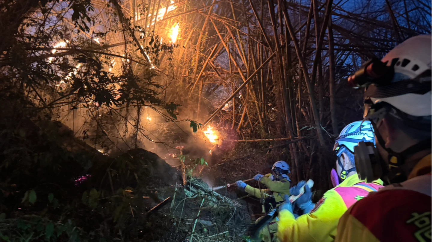 有片｜高雄山林狂燒20小時！疑掃墓燒紙錢釀禍　消防急籲清明「人離火熄」