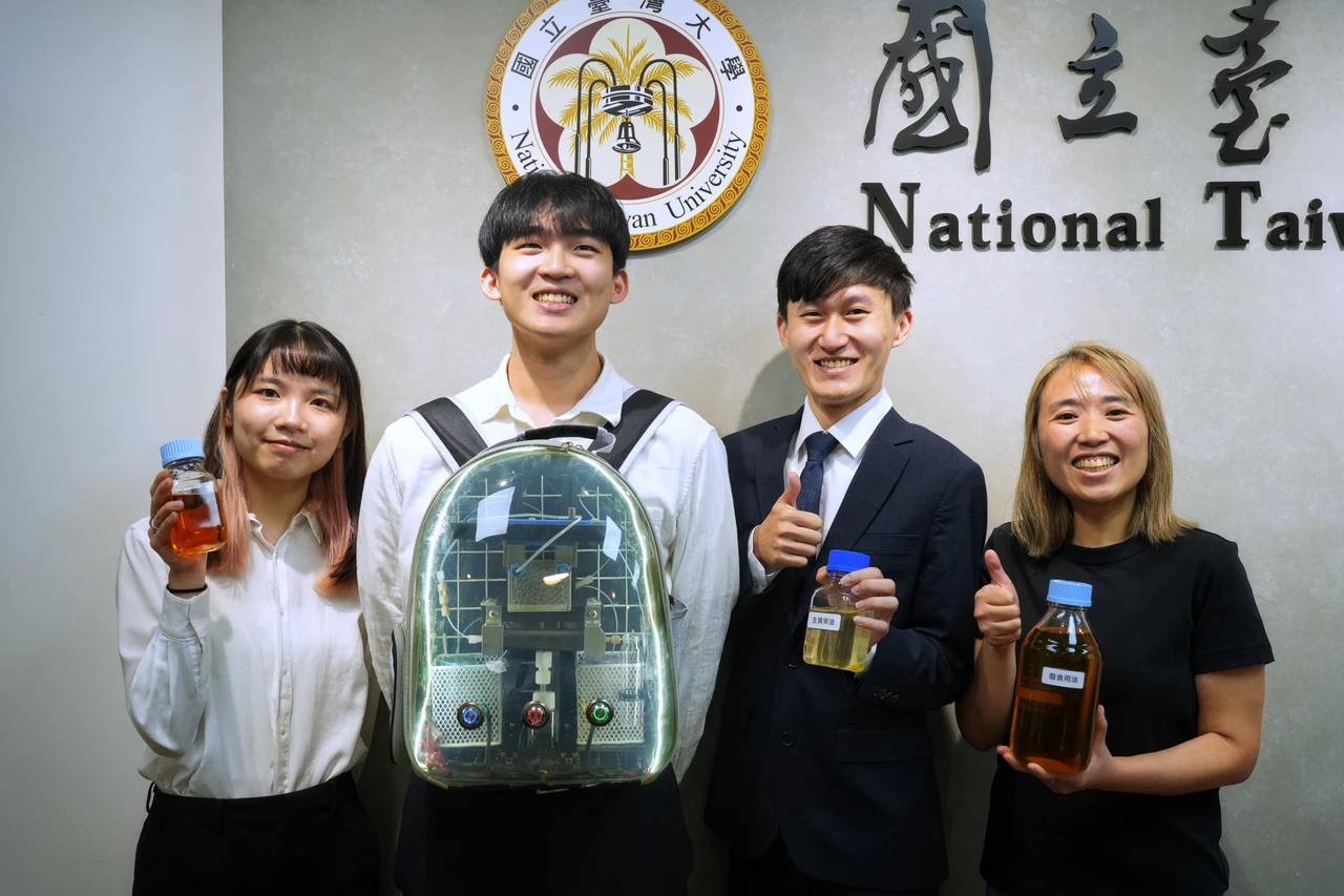 不怕油價漲！台大開發「能源界咖啡機」　背包大小能產出生質柴油