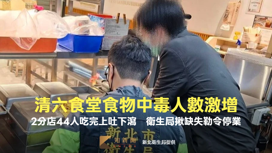 清六食堂食物中毒人數激增！2分店44人吃完上吐下瀉　衛生局揪缺失勒令停業
