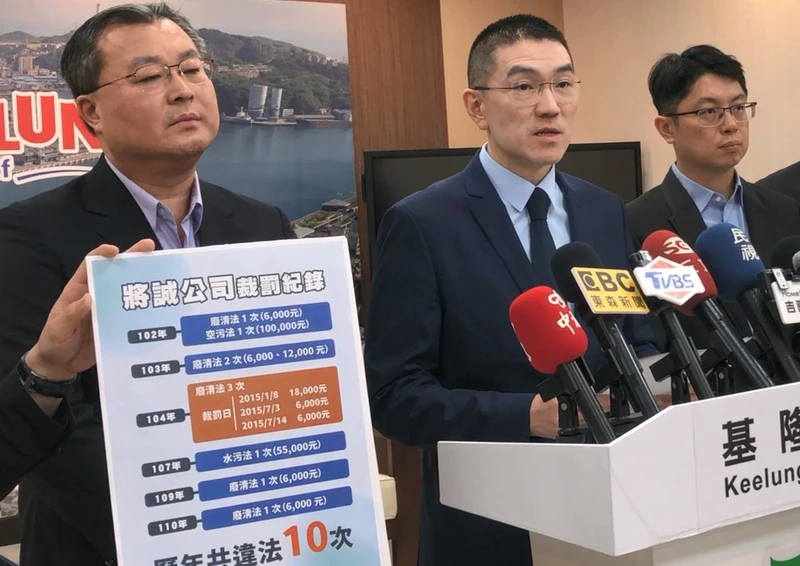 將誠公司排廢水污染基隆河！市府廢證重罰2214萬　謝國樑：惡性重大累犯