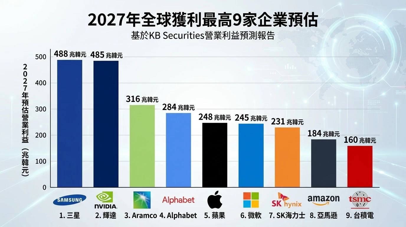 三星料擠下輝達成全球獲利王　台積電也輸了、排名曝