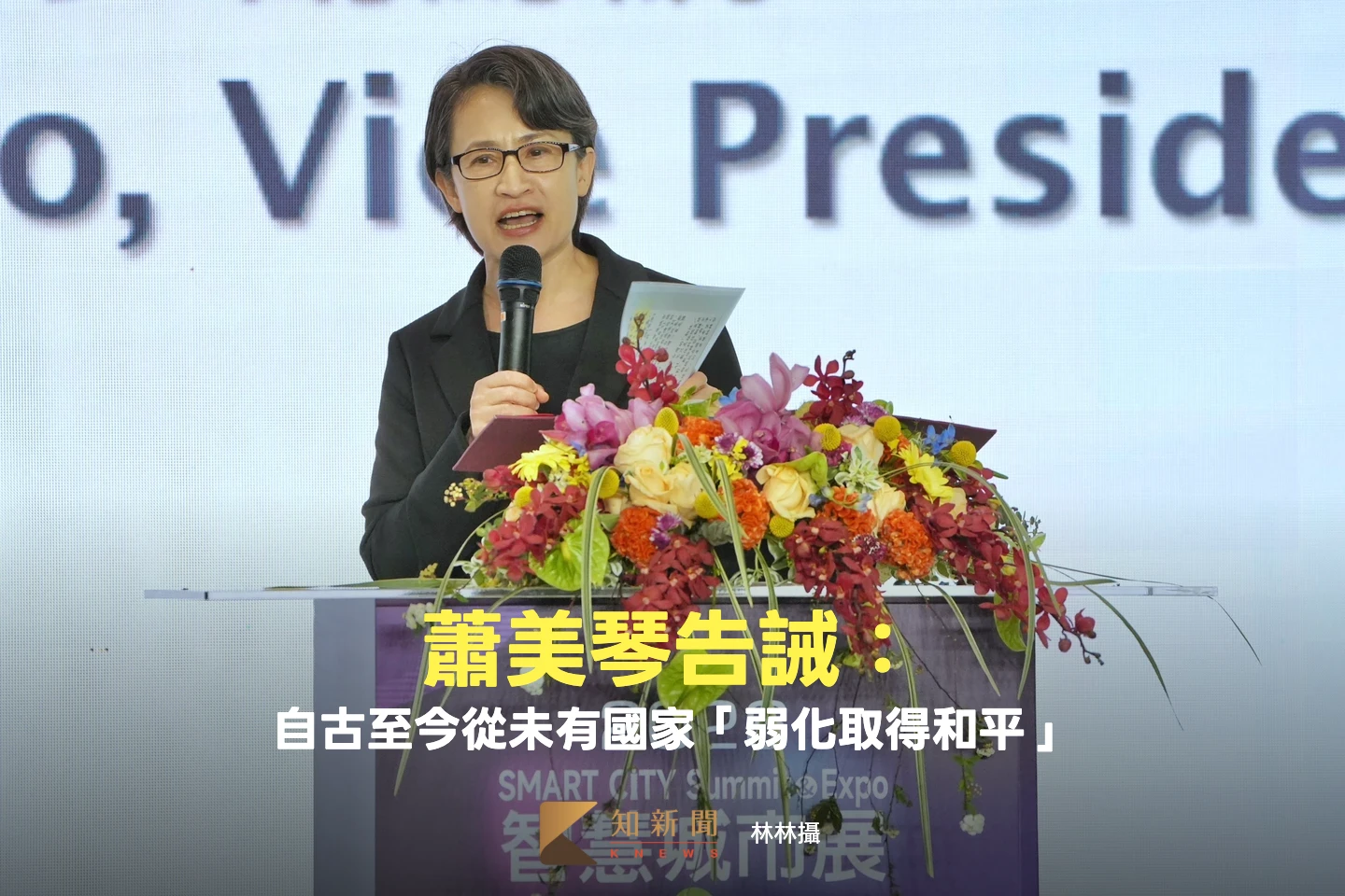 藍傳被交代延宕國防預算　蕭美琴告誡：從未有國家「弱化取得和平」