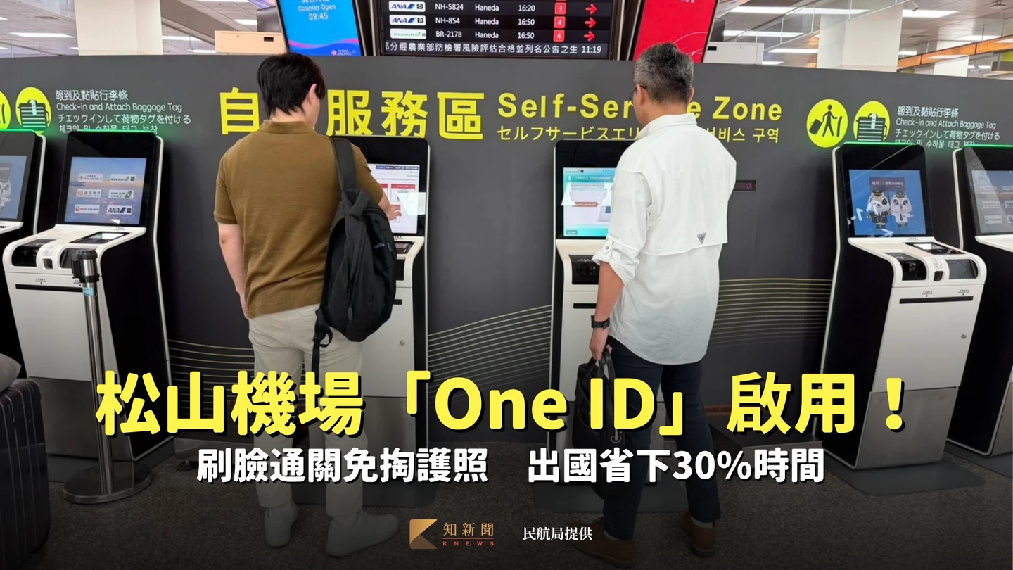 松山機場「One ID」啟用！刷臉通關免掏護照　出國省下30%時間