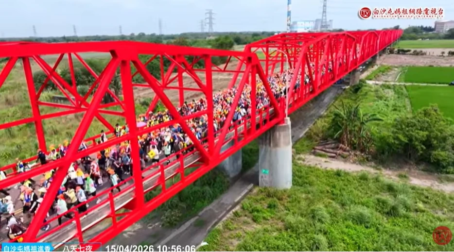 直播Day3｜白沙屯媽祖飆速！粉紅超跑已奔100公里　已抵達雲林