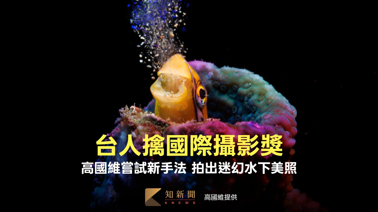 專訪｜這張照有聲音！捕捉小魚吐沙迷幻瞬間　台灣高手擒國際水攝獎