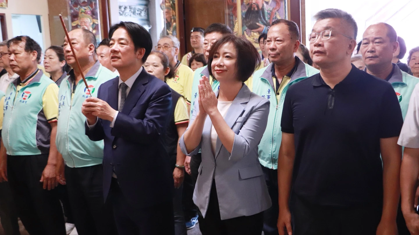 賴清德台中參拜！揭國防底氣　重申「台灣不是孤單」