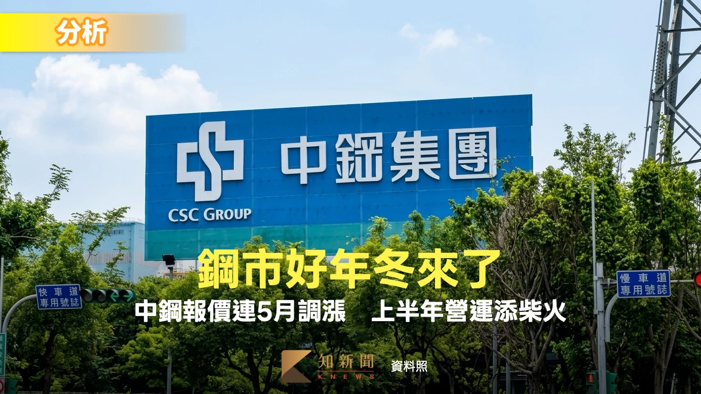 分析〡鋼市好年冬來了！中鋼報價連5月調漲　上半年營運添柴火