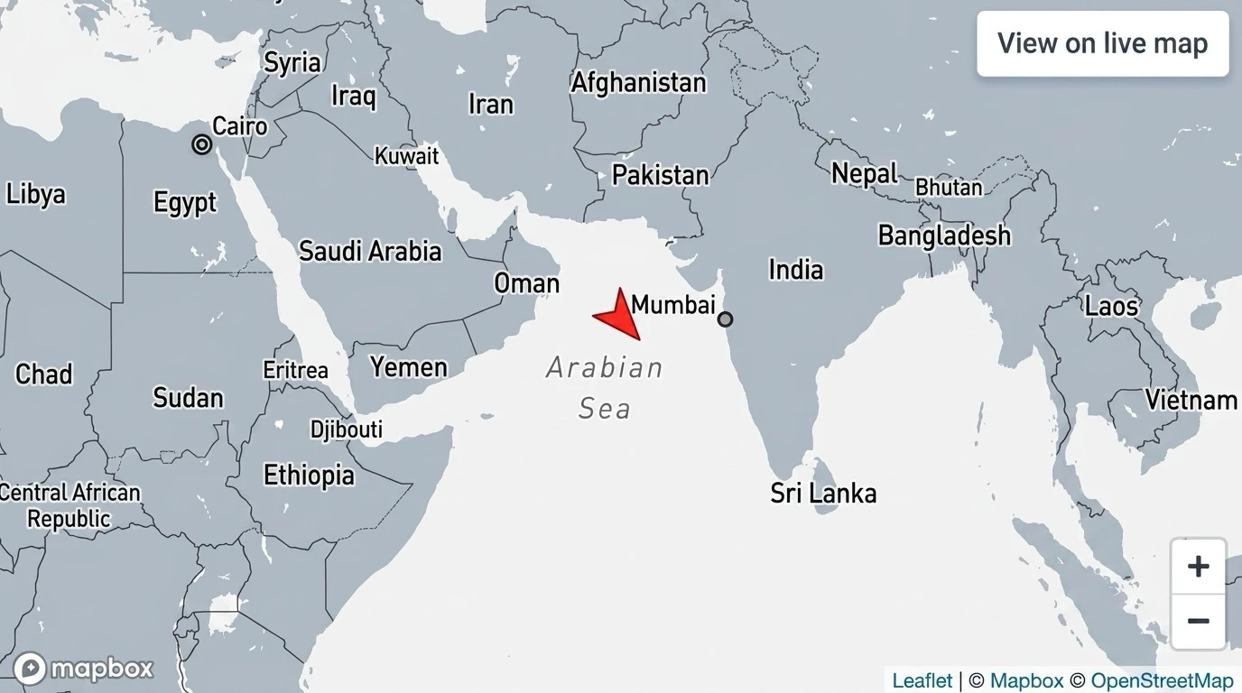 台塑君善輪突破荷姆茲奔赴麥寮港　已航行至印度西海岸、200萬桶5/6抵台