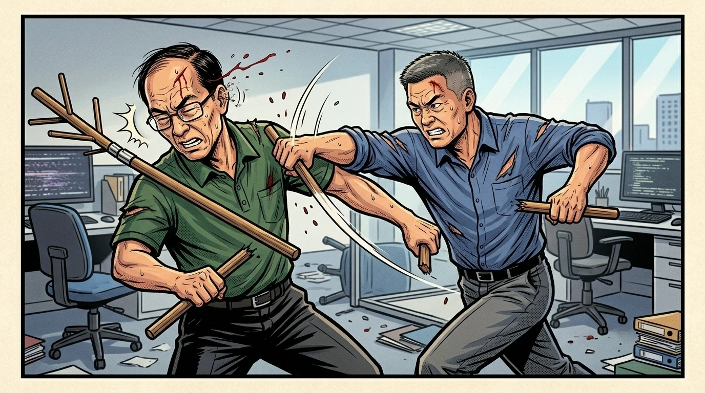 家族公司爆衝突！兄弟辦公室互毆兩敗俱傷　雙雙遭判刑