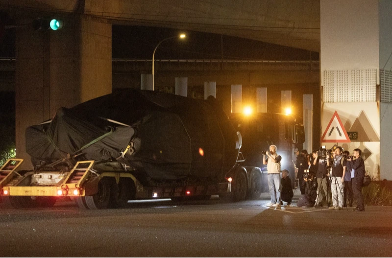 美售台M1A2T戰車28輛抵台！街頭運送畫面曝　賴清德曾讚：地表最強戰車