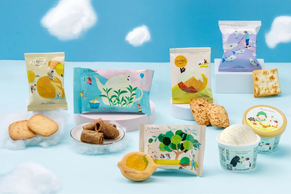 機上嚐「甜點界香奈兒」！華航聯名法朋推7款限定甜點　5月起全航線供應