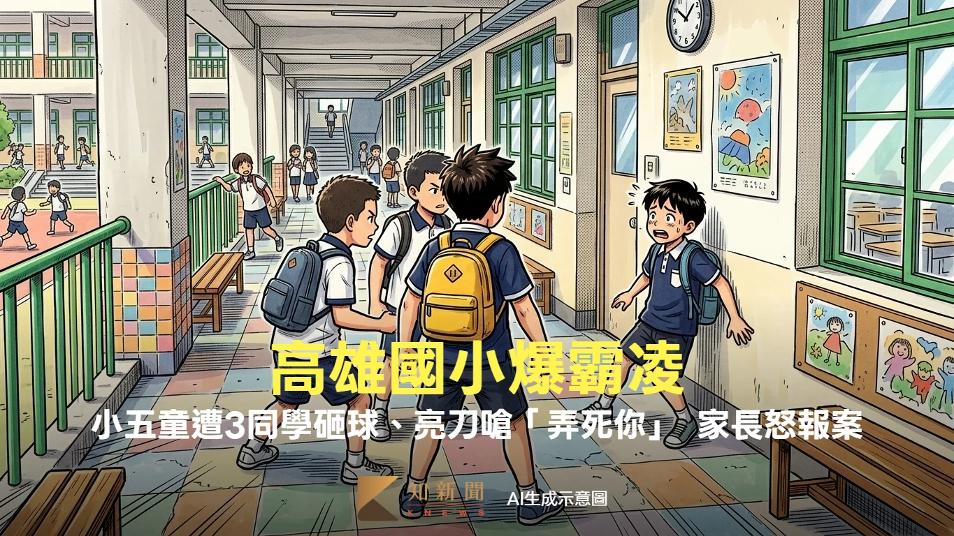 高雄國小爆霸凌！小五童遭3同學砸球、亮刀嗆「弄死你」　家長怒報案