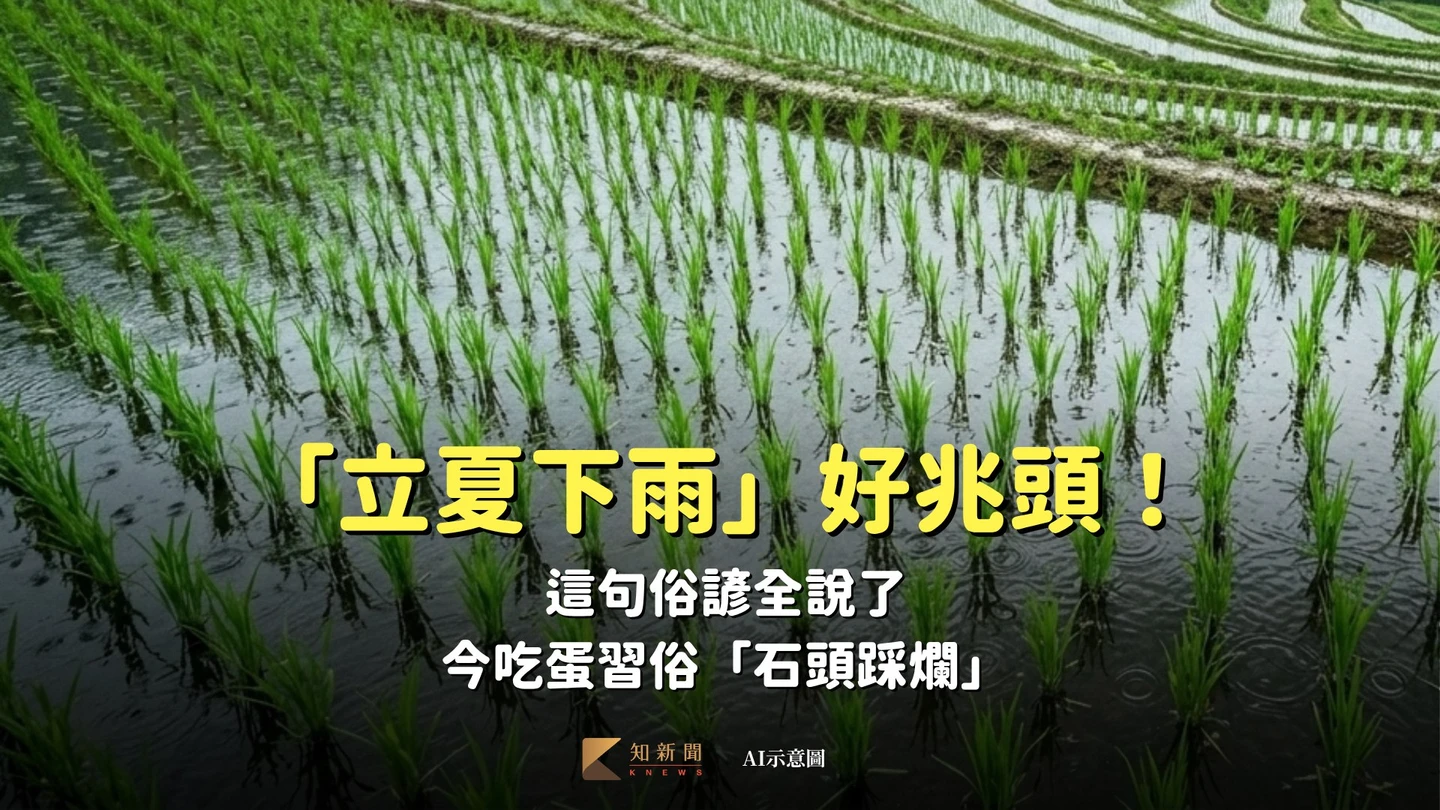 「立夏下雨」好兆頭！這句俗諺全說了　今吃蛋習俗「石頭踩爛」