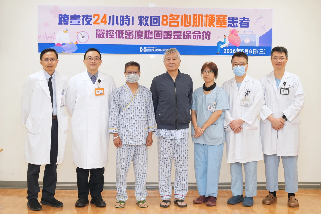 新光醫院大隊接力搶命　24小時從鬼門關前拉回8名心肌梗塞病患