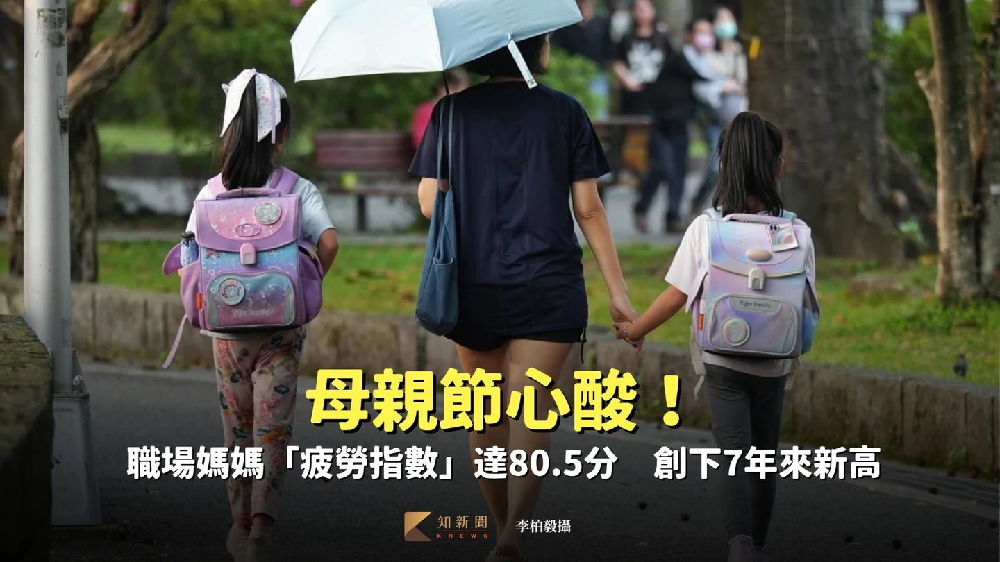 母親節心酸！職場媽媽「疲勞指數」達80.5分　創下7年來新高