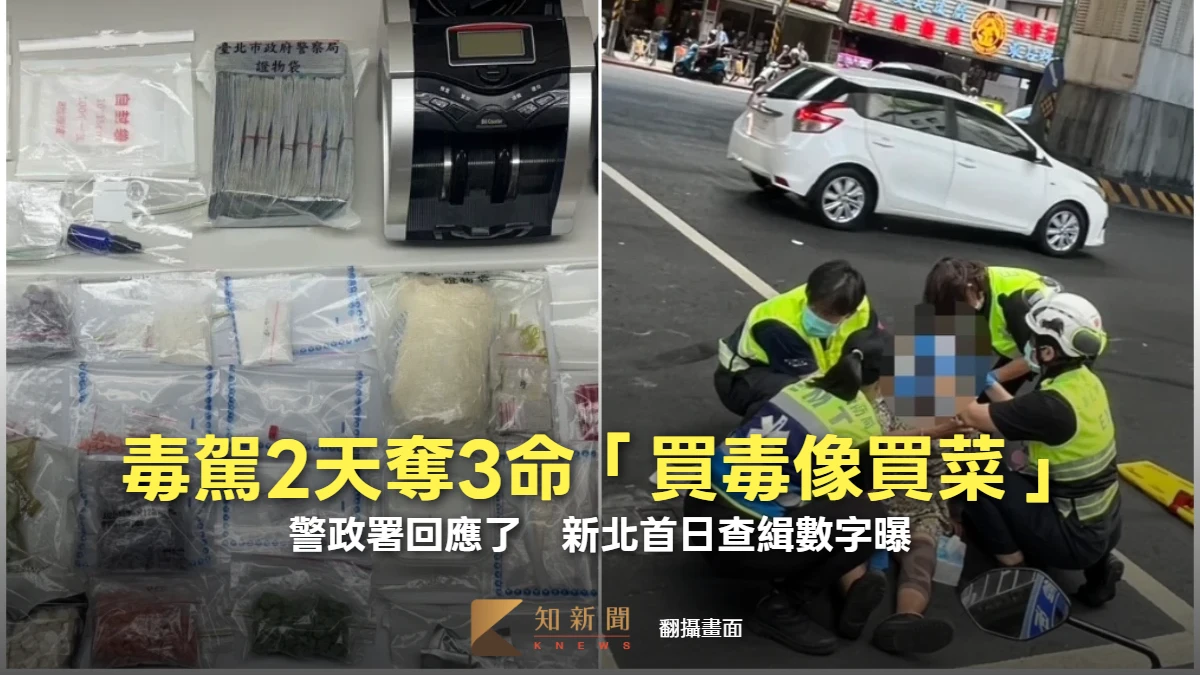 毒駕2天奪3命「買毒像買菜」！警政署回應了　雙北毒駕大查緝首日成果曝
