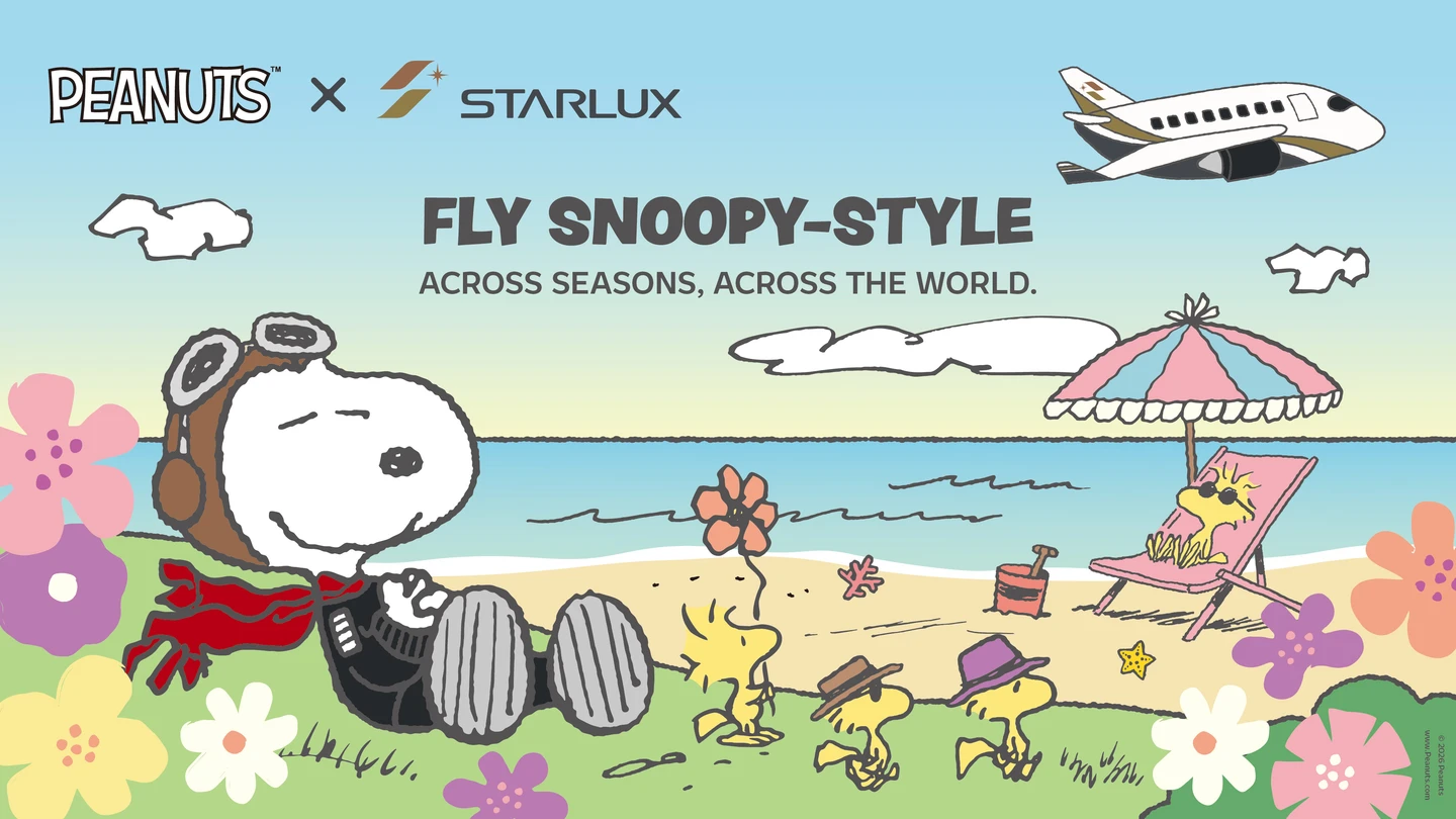 史努比粉尖叫！星宇Snoopy全新「四季航班」7/1起飛　超萌登機證、行李吊牌亮相