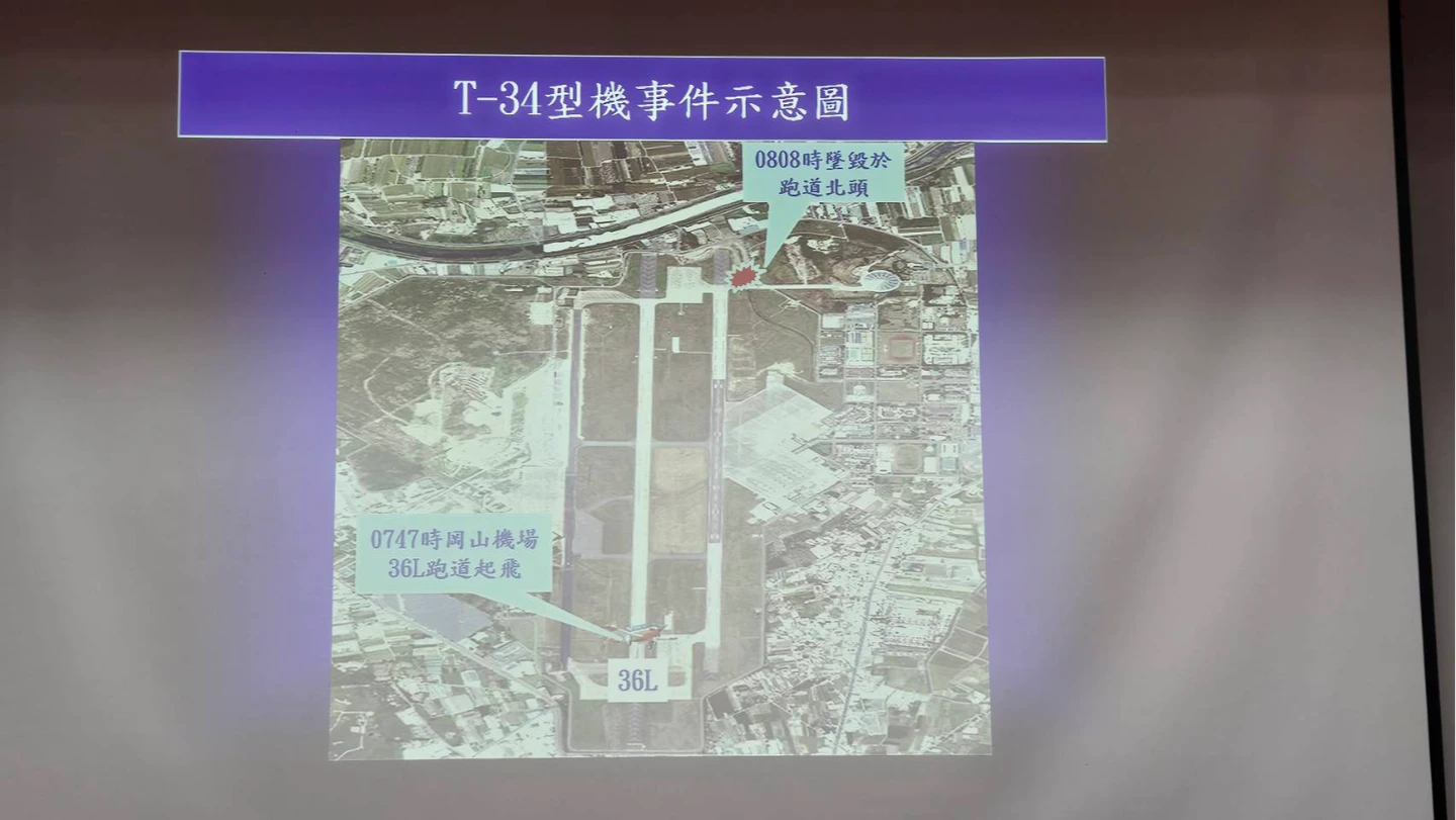 T-34教練機起飛21分鐘墜毀！模擬發動機失效出事　軍方還原目擊過程