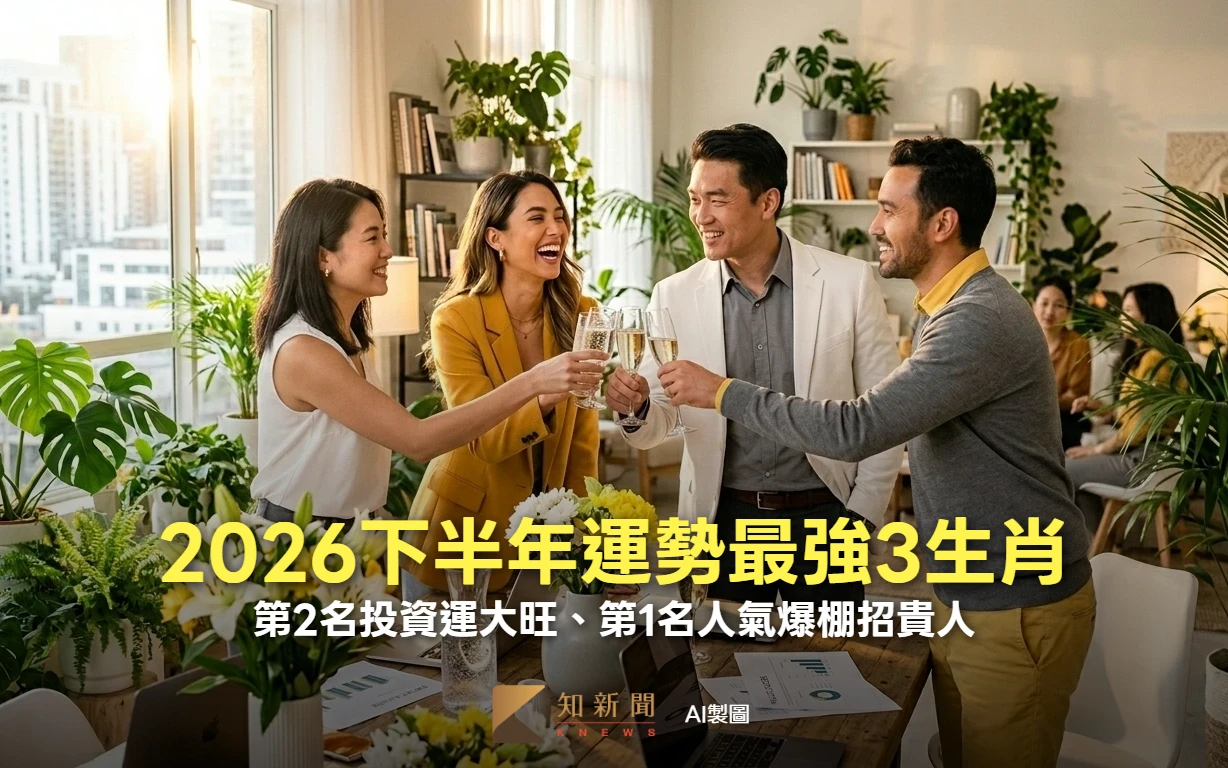 2026下半年運勢最強3生肖　第2名投資運大旺、第1名人氣爆棚招貴人