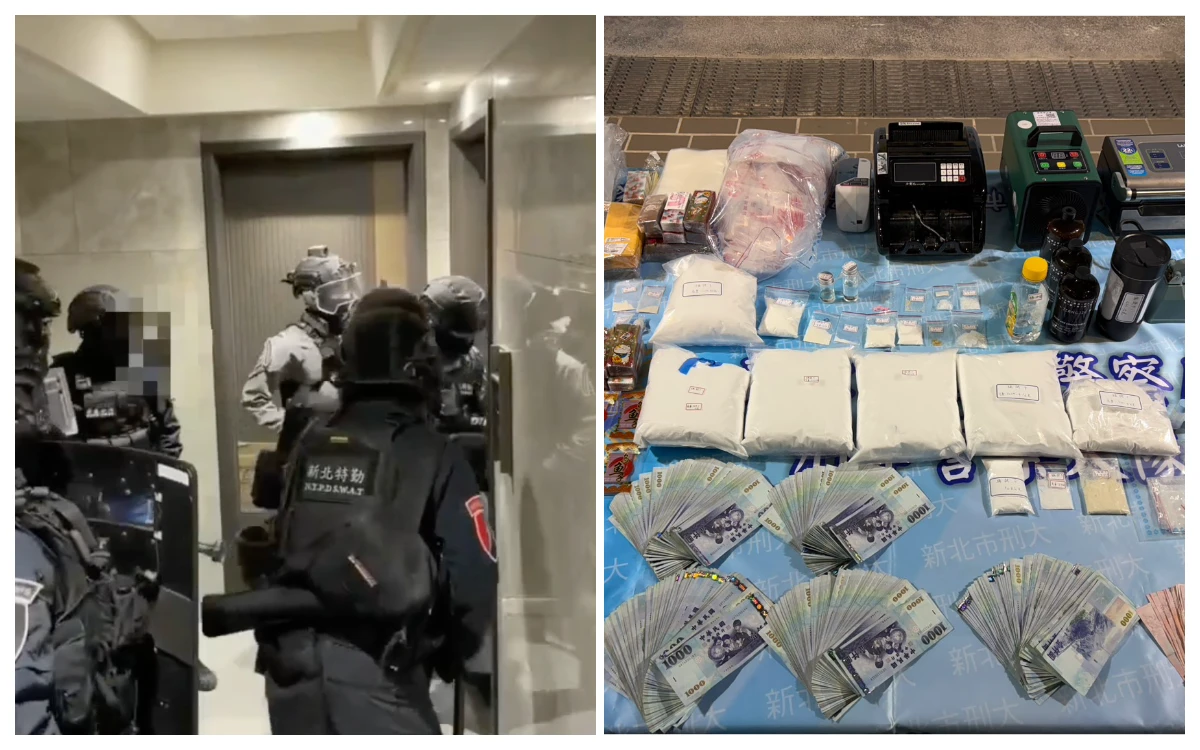 新莊高檔社區藏喪屍煙彈分裝場！警扣億元原料　可製48萬顆煙彈