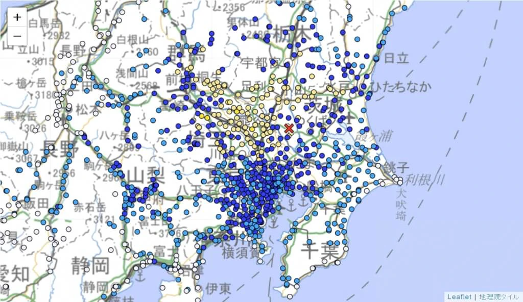 日本關東規模5.5地震！東京有感搖晃　最大震度5弱