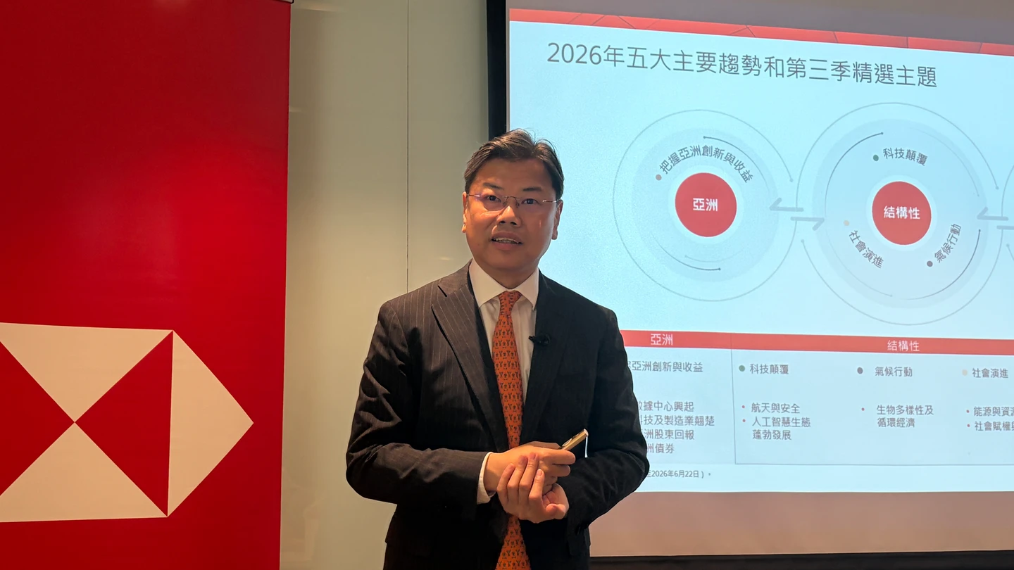 揭第3季投資動向！滙豐點名人工智慧、能源與國防安全