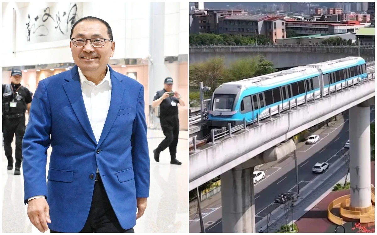 捷運三鶯線營運許可拿到了！侯友宜訪美返台超開心　被問通車時間這樣說　
