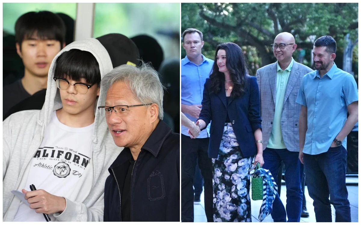 黃仁勳非官員韓國卻出動百名警力維安　女兒黃敏珊發信致謝首爾警方