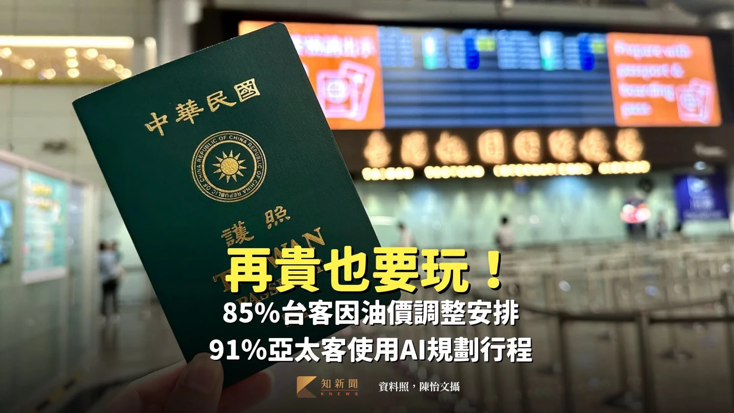 再貴也要玩！85%台客因油價調整安排　91％亞太客使用AI規劃行程