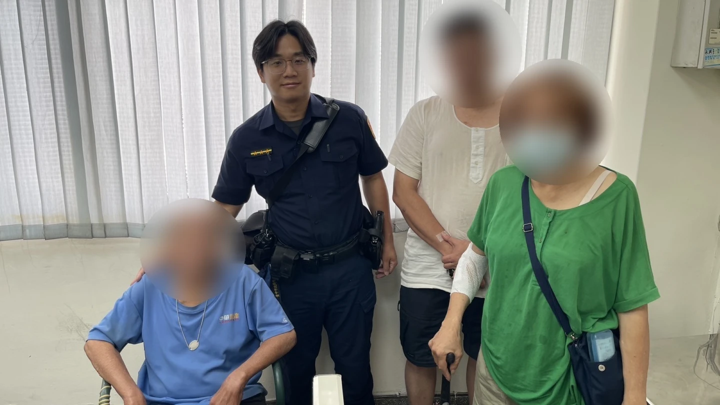 有片｜台中阿公騎車拜拜迷途！機警波麗士神預感發威　伸援手家屬急謝