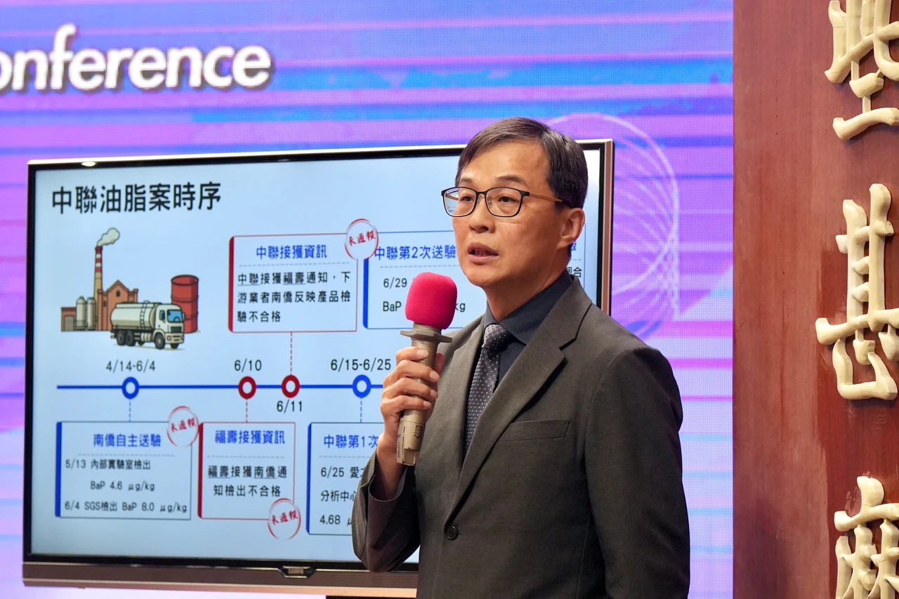 中聯4-6月問題油擴大下架11萬噸！　食藥署：重新上架沒時間表