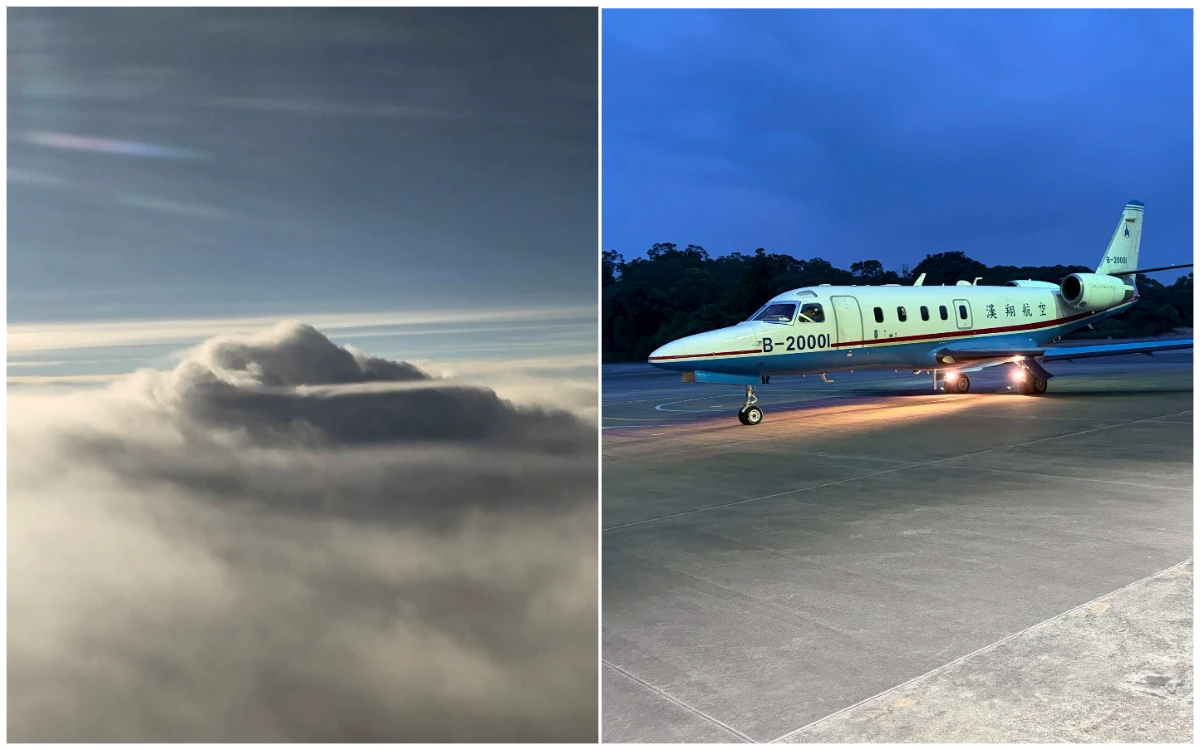 空中直擊巴威颱風！氣象署合作台大　噴射機直衝環流上空投放儀器