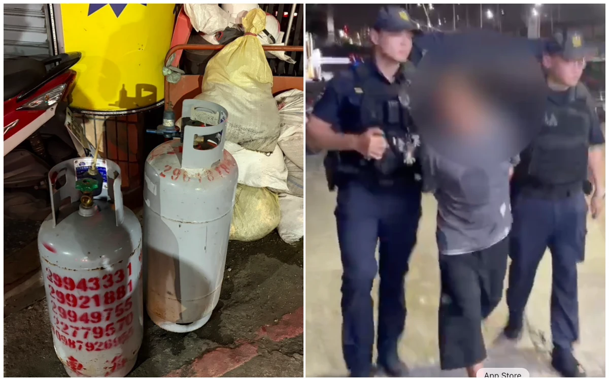 公司宿舍發酒瘋！狂男竟開瓦斯潑汽油揚言點火　同事嚇壞警急壓制