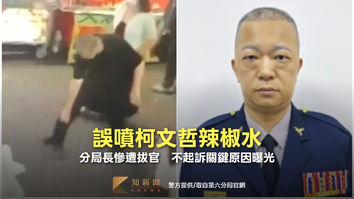 誤噴柯文哲辣椒水！分局長慘遭拔官　不起訴關鍵原因曝光