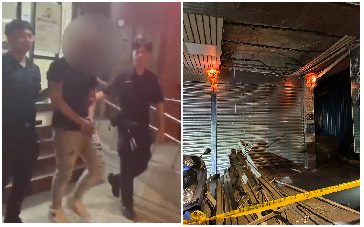 新北開發公司深夜傳爆炸！男丟擲爆裂物搭小黃投案　警追犯案動機