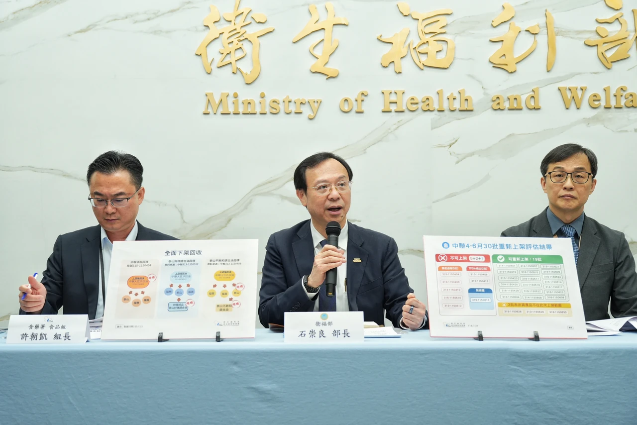 中聯問題油1批賣到國外　衛福部：由福懋銷往韓國、已通報下游