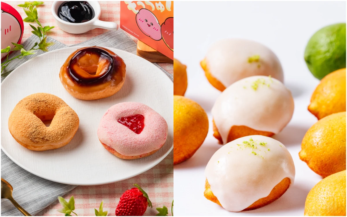 免飛日本就能吃！Mister donut超夯萌奇圈、瀨戶內檸檬蛋糕登台