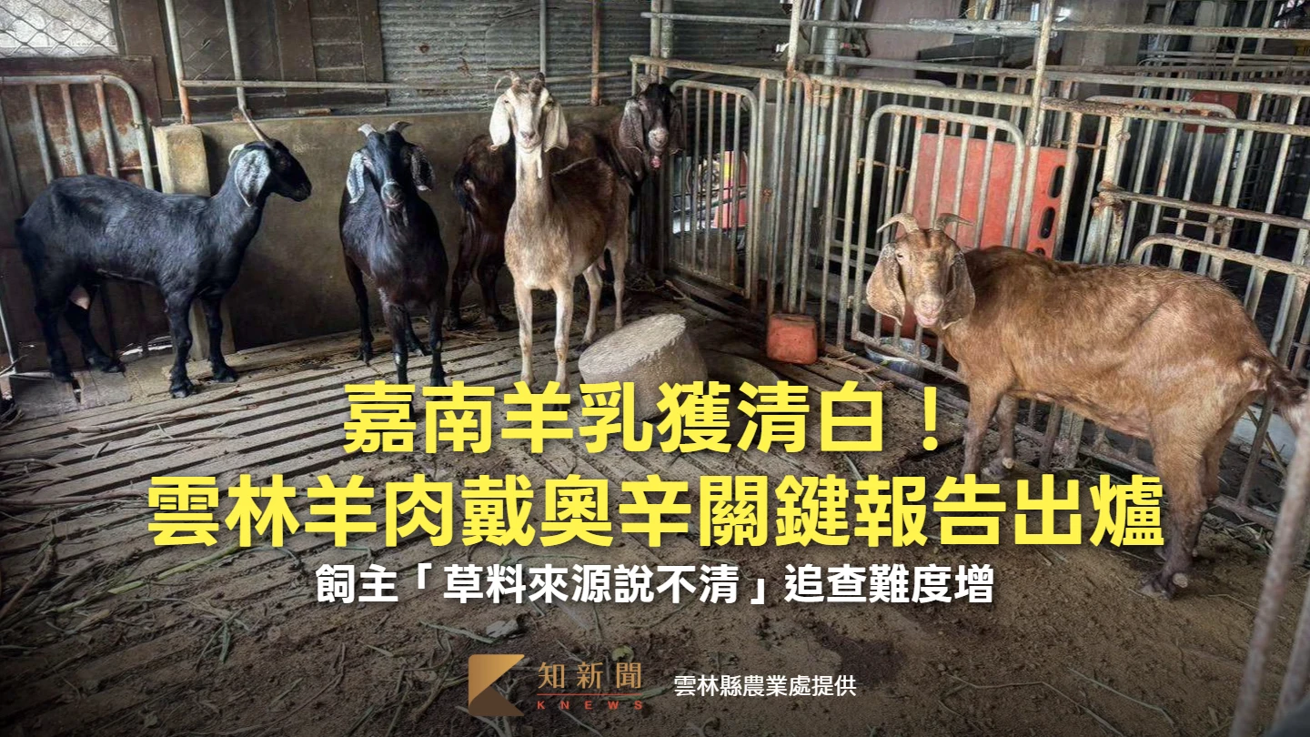 嘉南羊乳獲清白！雲林羊肉戴奧辛關鍵報告出爐　飼主「草料來源說不清」追查難度增