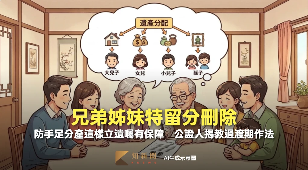周末精選｜兄弟姊妹特留分刪除！防手足分產這樣立遺囑有保障　公證人揭教過渡期作法