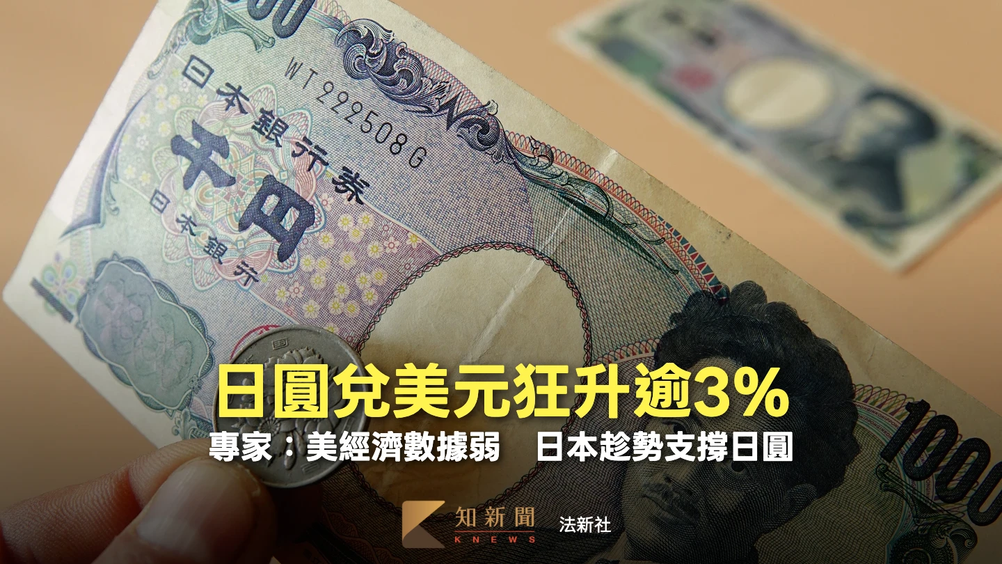 日本政府疑似又出手干預　日圓兌美元狂升逾3%衝破158