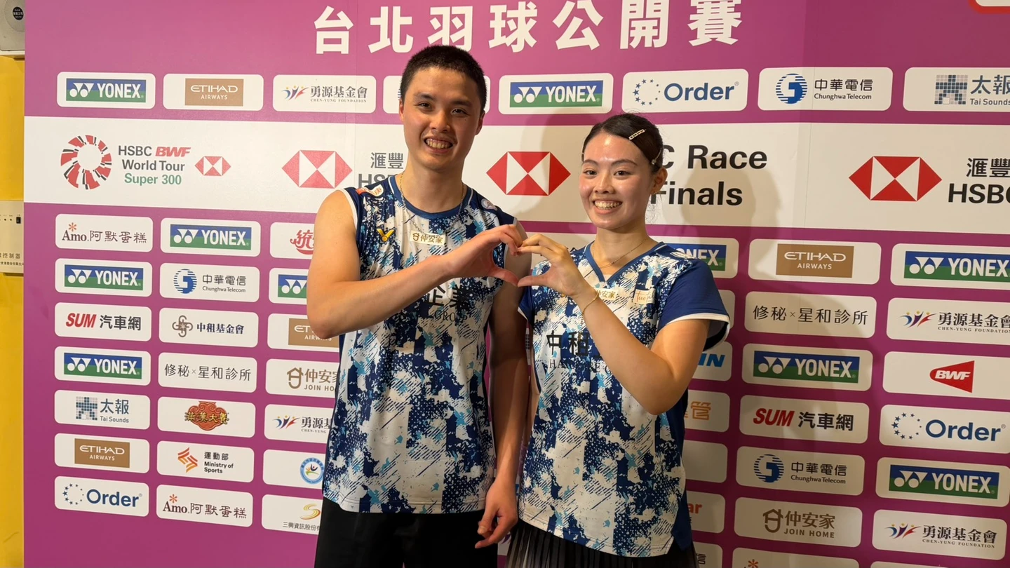 羽球｜中租情侶檔吳冠勳／李佳馨逆轉勝　晉4強直呼超出預期
