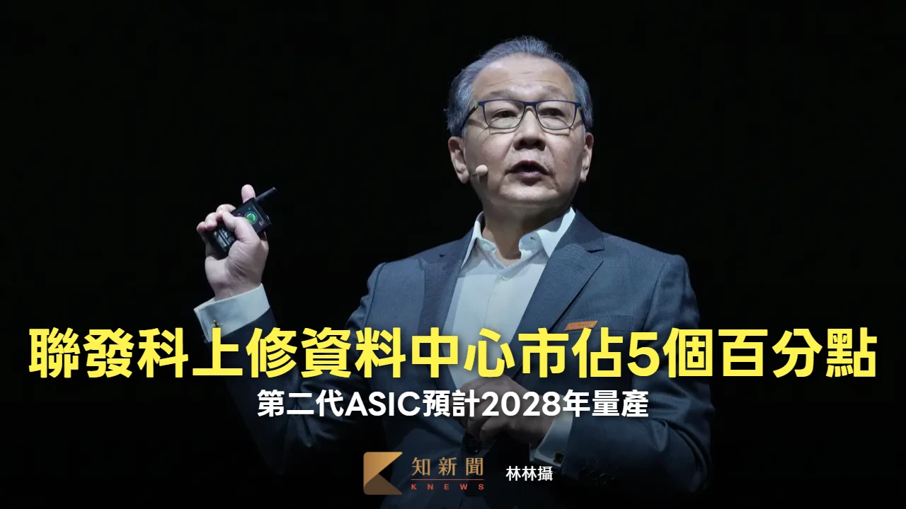 聯發科法說1｜上修資料中心市佔5個百分點　第二代ASIC預計2028年量產