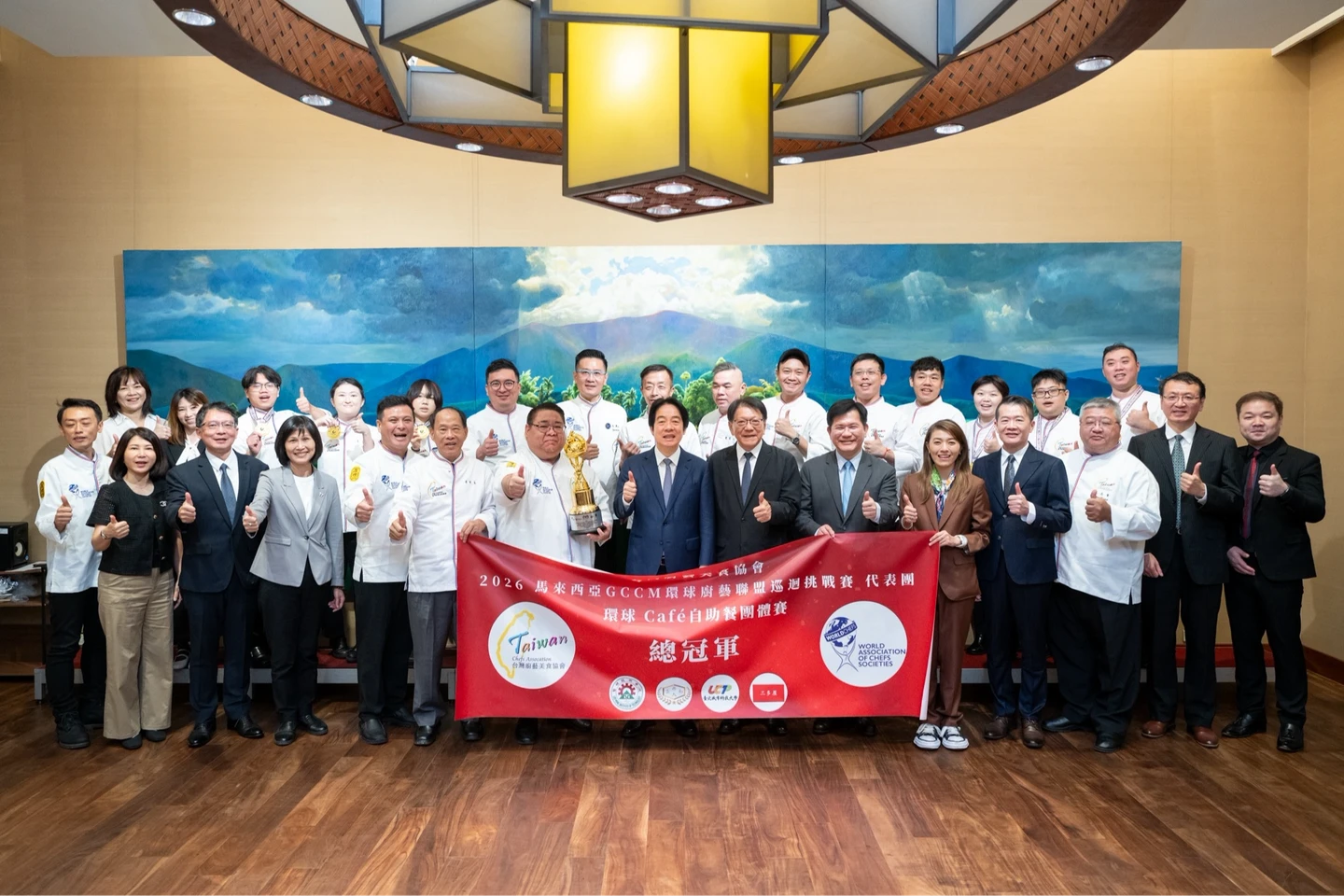 環球廚藝挑戰！台灣隊勇奪185項獎　賴清德支持餐飲人才培育
