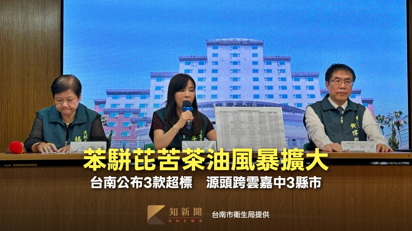 苦茶油風暴擴大！台南公布3款苯駢芘超標　源頭橫跨雲嘉中3縣市