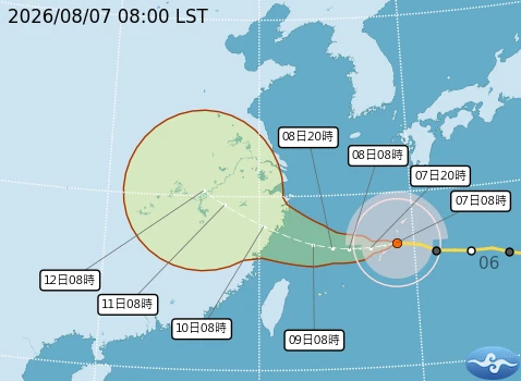 白海豚颱風逼近！周末影響最大　氣象署14:30發布海上警報
