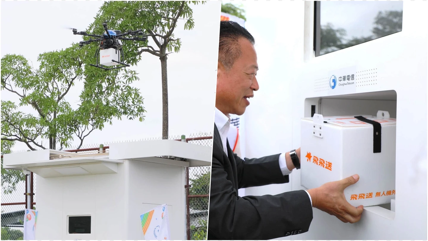 「無人機外送」來臨！APP下單、它飛到取物櫃　超狂實測畫面曝光