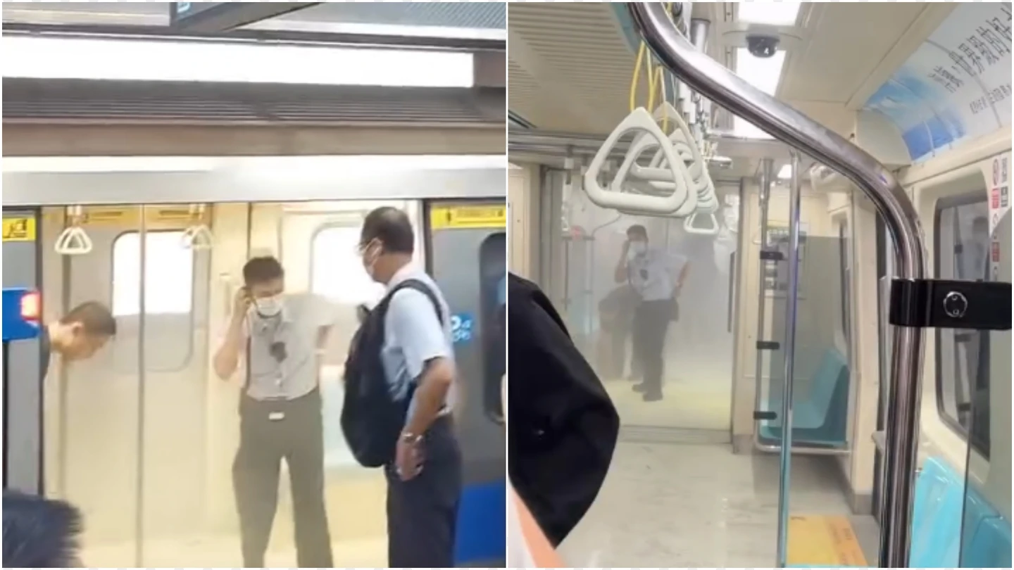 北捷行動電源自燃！車廂竄白煙、乘客衣服燒出一個洞　1200乘客緊急換車